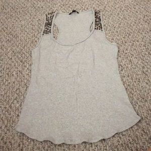 Banana Republic sequined ribbed tank top